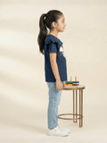 Velvour Girls Cotton Printed T-Shirt-VG193-C
