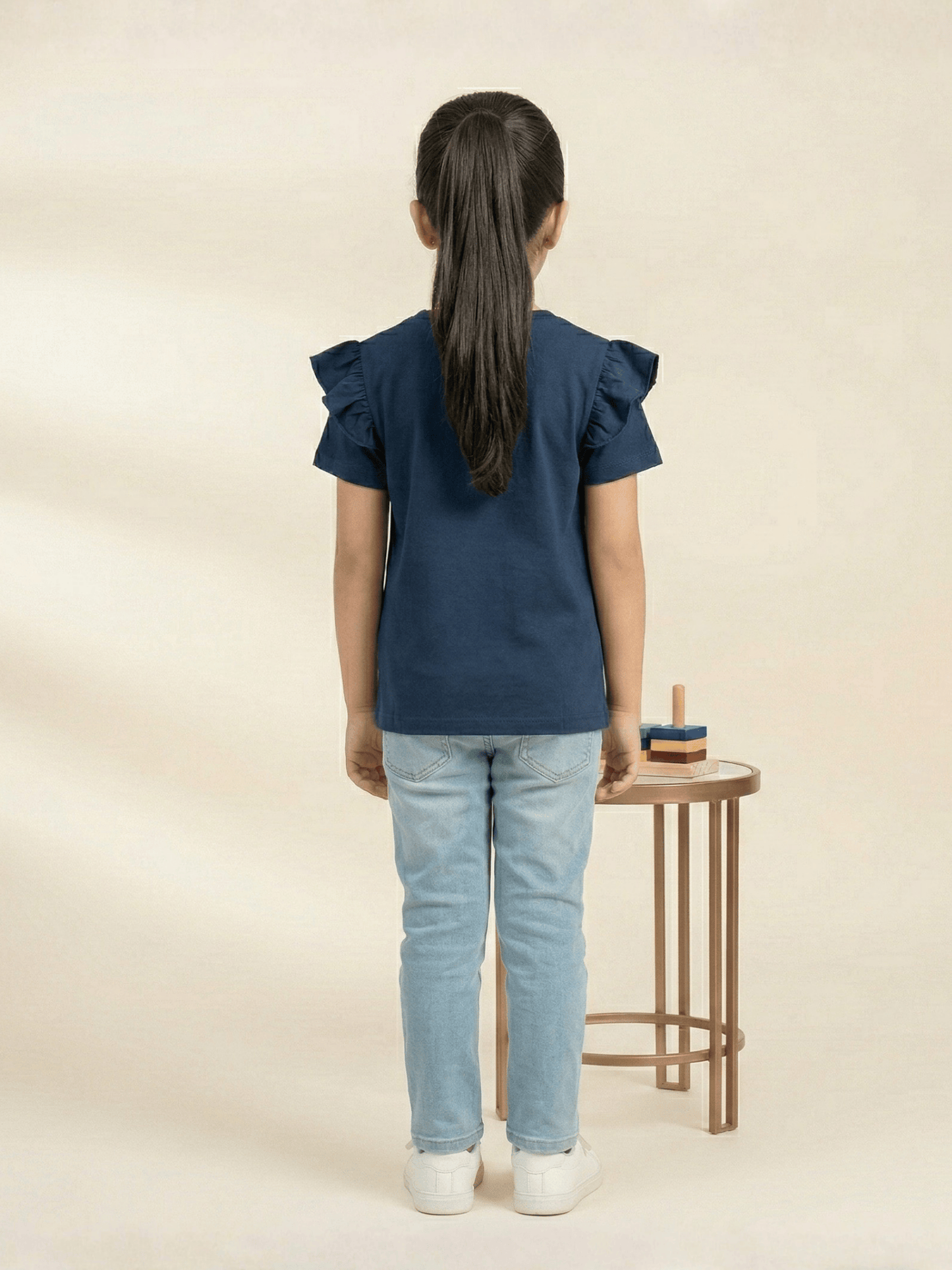 Velvour Girls Cotton Printed T-Shirt-VG193-C