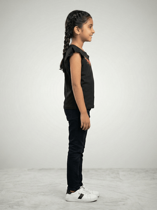Velvour Girls Cotton Printed T-Shirt-VG193-A