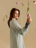 Mahnur Lawn Embroidered Stitched 2-Piece Suit-Crystal