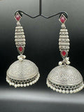 H&A Jewellery Handmade Brass Oxidized Jhumka