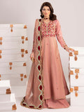 Shurooq Echoes In Bloom Silk Embellished Stitched 3-Piece Suit-Petal Veil
