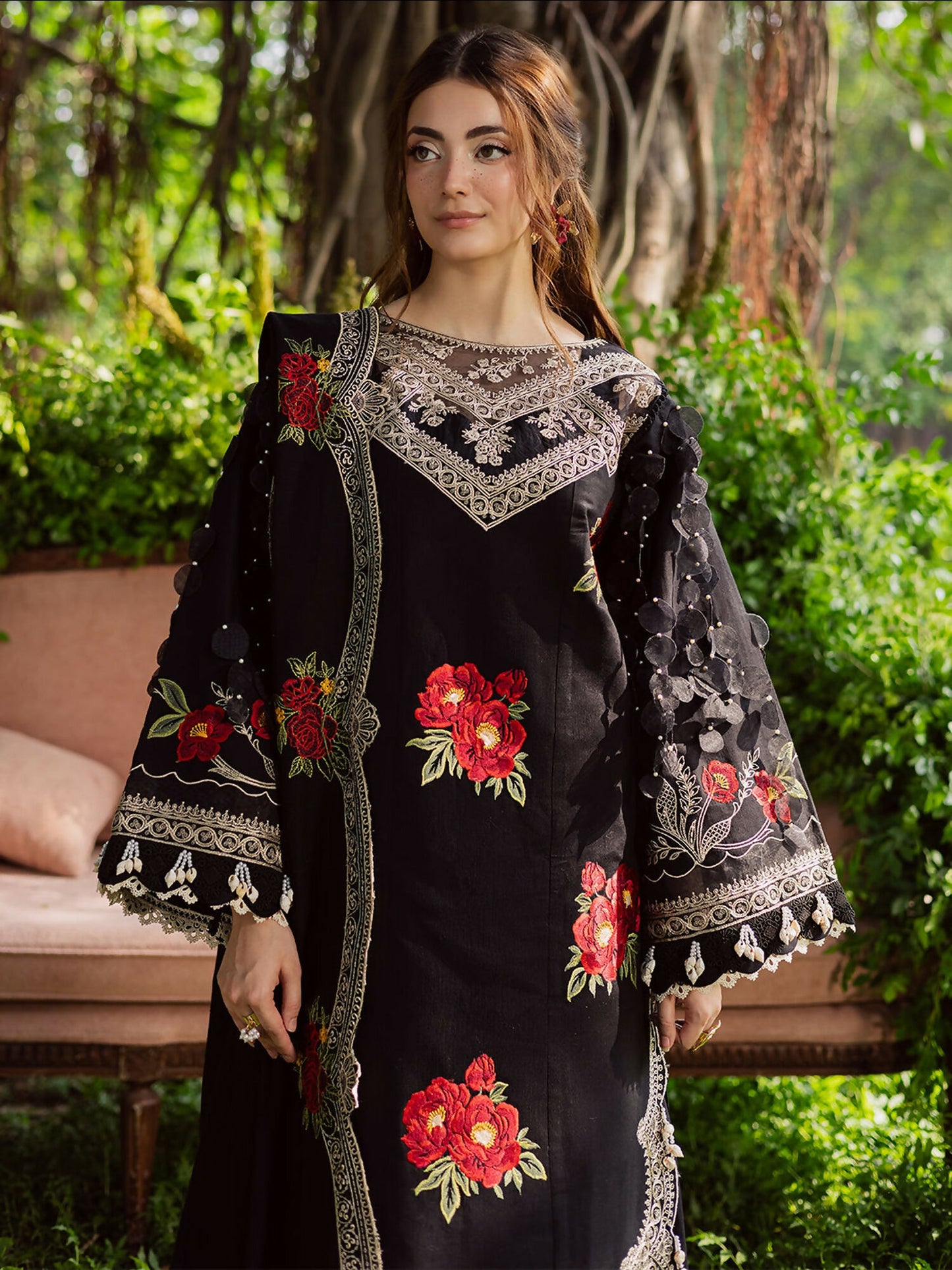 Parishay Winterwood Tales Khaddar Embroidered Unstitched 3-Piece Suit- WW - 07