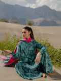 Maria B Slub Khaddar Printed Unstitched 3-Piece Suit- 509 - A