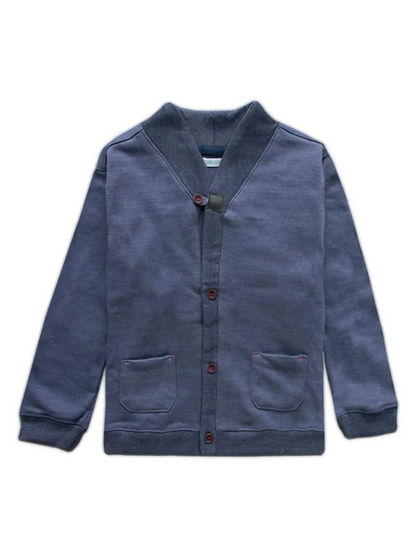 Funky's Plain Kid's Double Pocket Cardigan Sweater- 9433