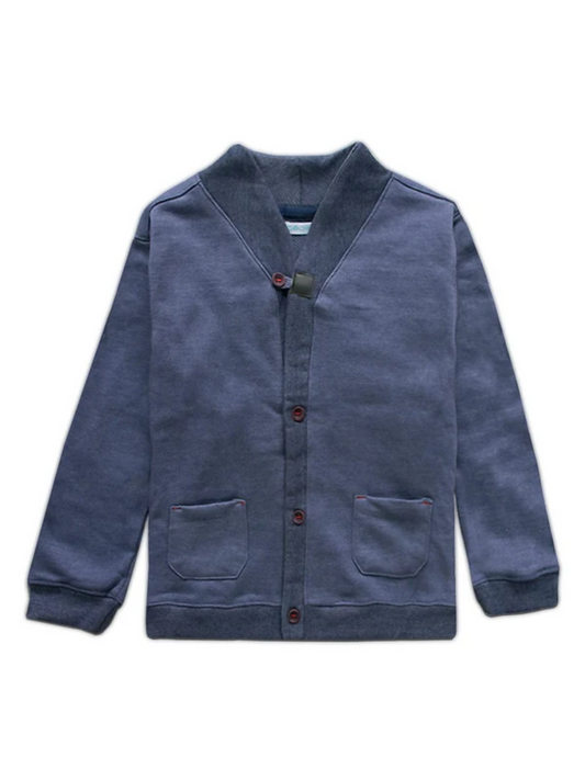Funky's Plain Kid's Double Pocket Cardigan Sweater- 9433