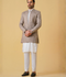 Gem Garments Janaan Jacquard Embellished Prince Coat-Kashida