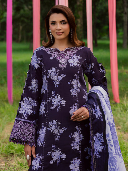 Parishay Rang e Sarma Khaddar Embroidered Unstitched 3-Piece Suit-SAR-04