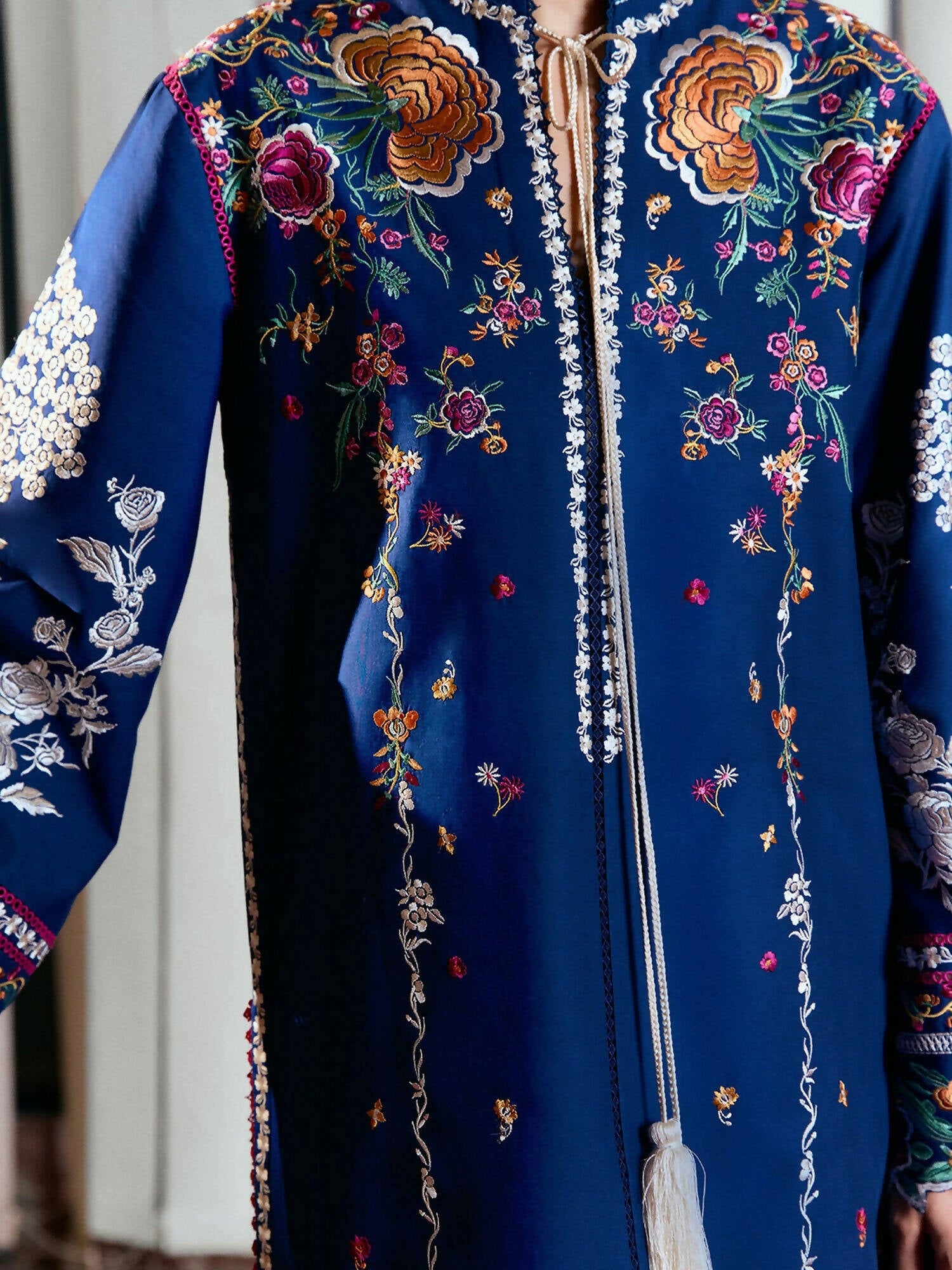 Jugnu by Hussain Rehar Summer Pret'25 Edit III Cotton Embroidered 2-Piece Suit-Juro