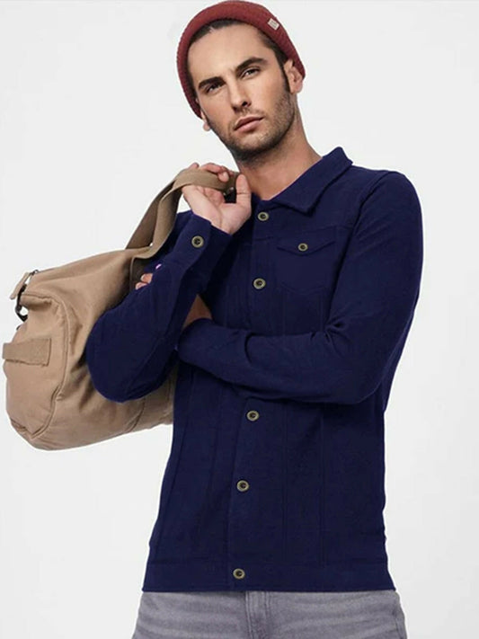 Jupiter Plain Denim Style Jacket-12205