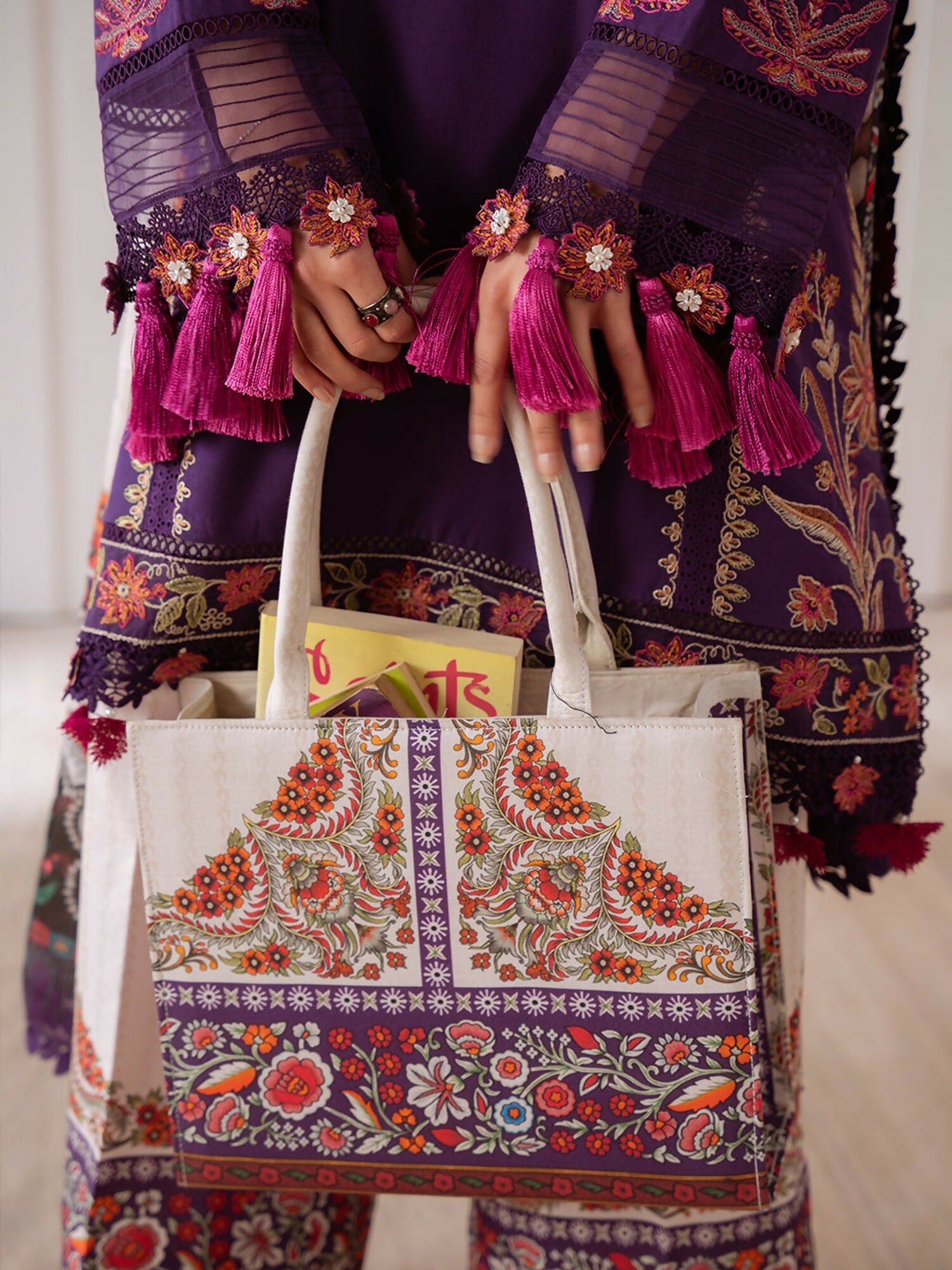 Joolie By Saira Rizwan Lawn Embroidered Unstitched 3-Piece Suit-Elif-B-SRL25-05