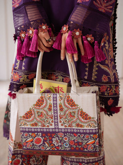 Joolie By Saira Rizwan Lawn Embroidered Unstitched 3-Piece Suit-Elif-B-SRL25-05