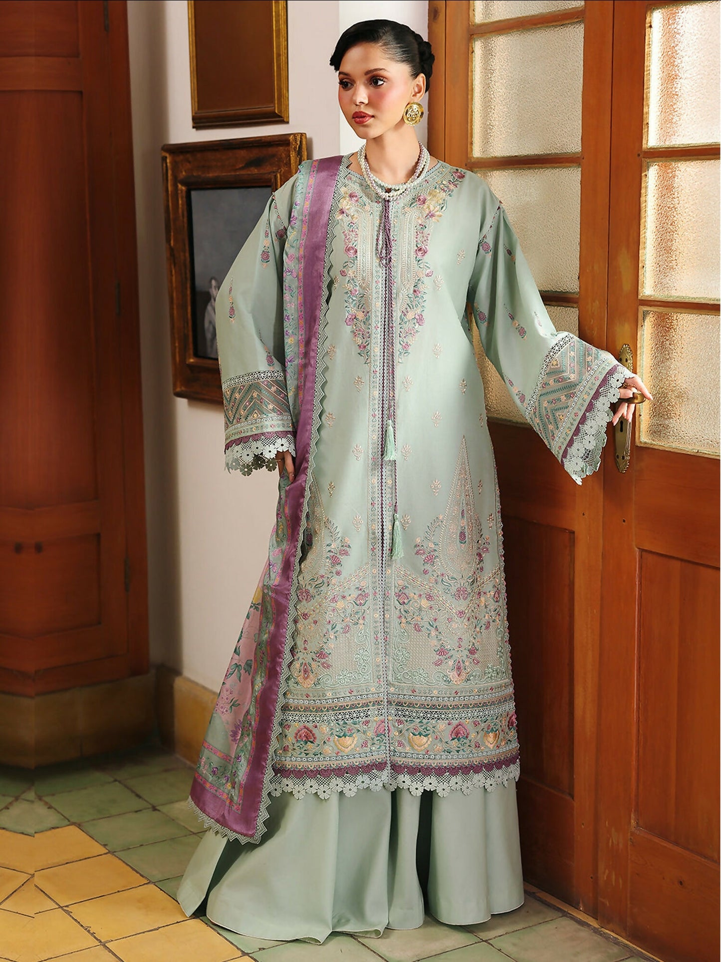 Binilyas Lumina Summer Lawn Embroidered Unstitched 3-Piece Suit-L77-A