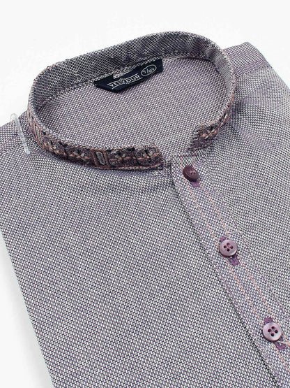 Velvour Boys Cotton Embroidered Stitched Kurta-VB201-B
