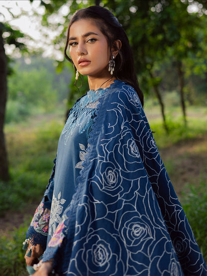 Parishay Winterwood Tales Khaddar Embroidered Unstitched 3-Piece Suit- WW - 12