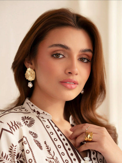 Mahnur Noir Lawn'26 Printed Unstitched 2-Piece Suit-N-03