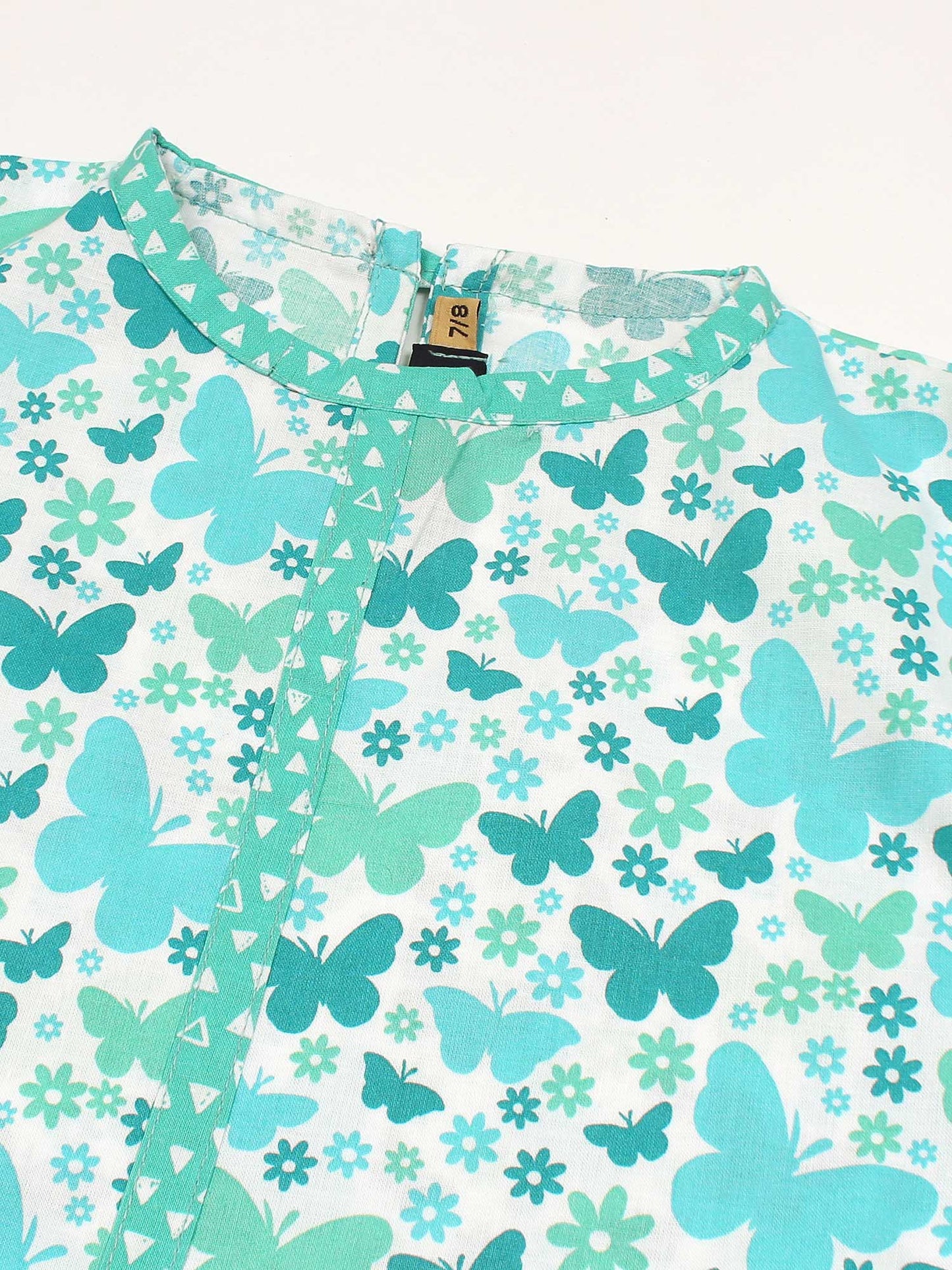 Velvour Girls Cotton Printed Co-Ord Set-VG142-C