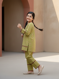 Velvour Girls Cotton Embroidered Stitched 2-Piece Suit-VG180-A