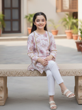 Velvour Girls Cotton Printed Stitched 2-Piece Suit-VG188-A