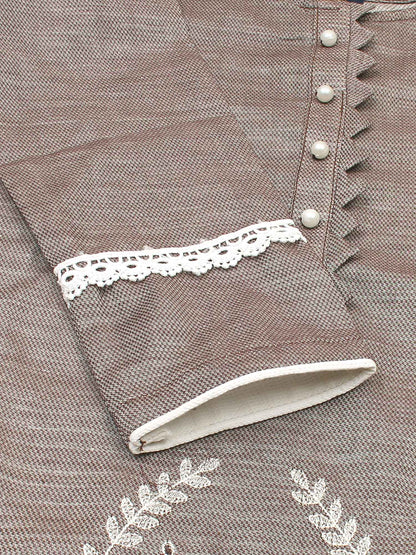 Velvour Girls Cotton Embroidered Stitched Kurti-VG90-B