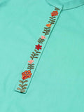 Velvour Girls Cotton Embroidered Stitched 2-Piece Suit-VG91-A