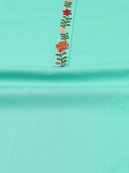 Velvour Girls Cotton Embroidered Stitched 2-Piece Suit-VG91-A
