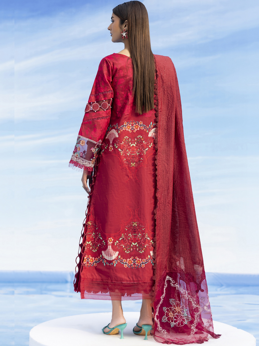 Parishay Ivy Bloom'26 Lawn Embroidered Unstitched 3-Piece Suit-IB-03