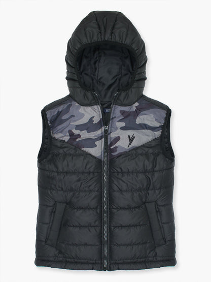 Velvour Sleeveless Hooded Puffer Jacket-VJ23-A