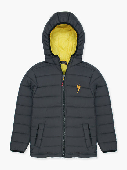 Velvour Full Sleeves Hooded Puffer Jacket-VJ20-B