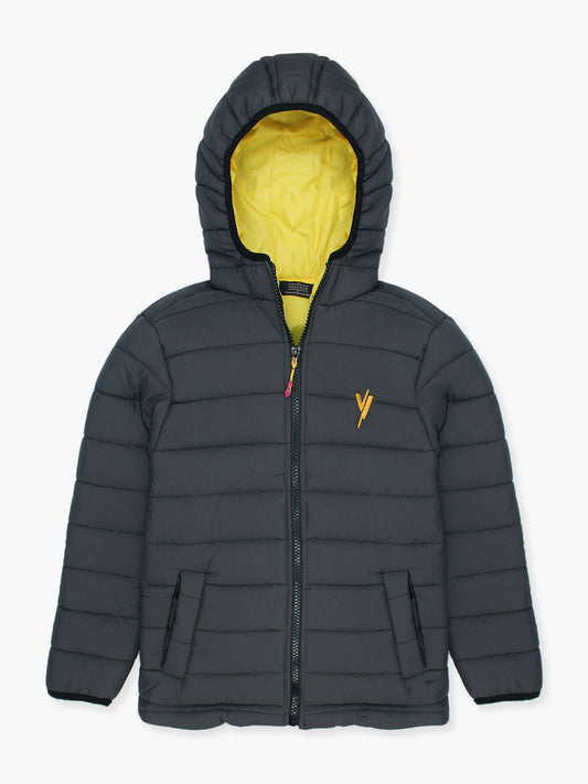 Velvour Full Sleeves Hooded Puffer Jacket-VJ20-B