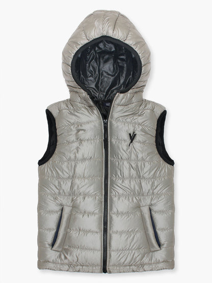 Velvour Sleeveless Hooded Puffer Jacket-VJ22-A