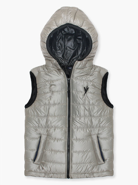 Velvour Sleeveless Hooded Puffer Jacket-VJ22-A