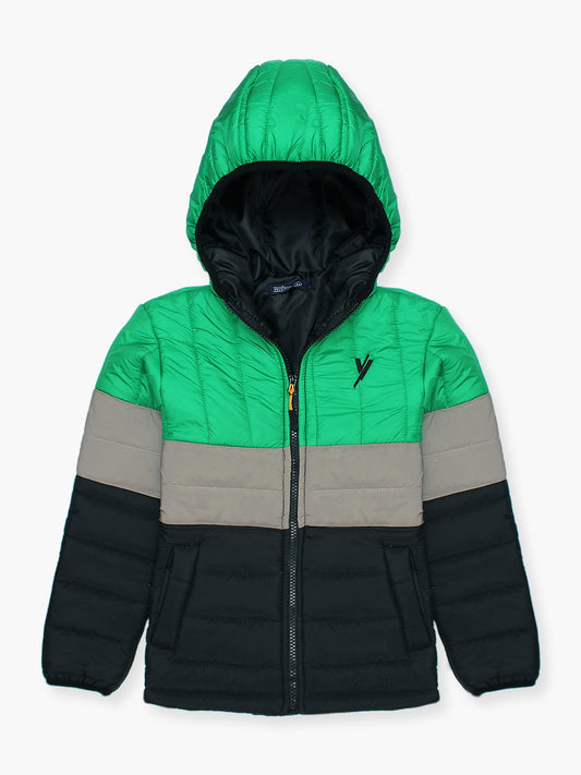 Velvour Full Sleeves Hooded Puffer Jacket-VJ25-B