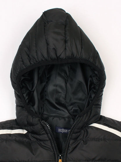Velvour Full Sleeves Hooded Puffer Jacket-VJ27-A