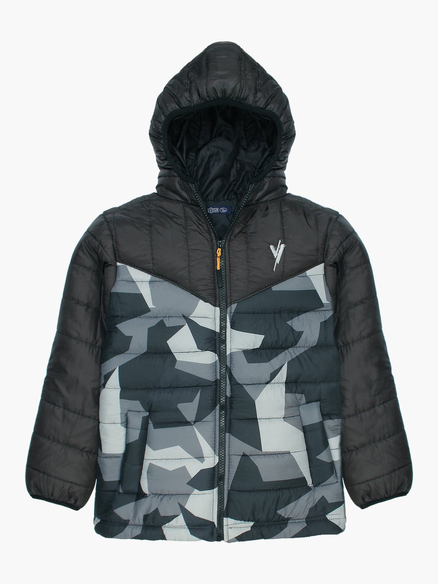 Velvour Full Sleeves Hooded Puffer Jacket-VJ32-A