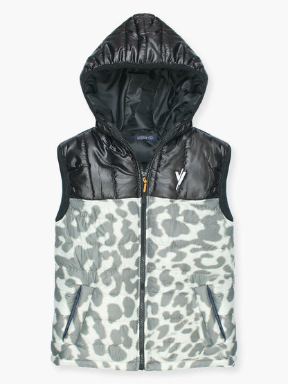 Velvour Sleeveless Hooded Puffer Jacket-VJ36-A