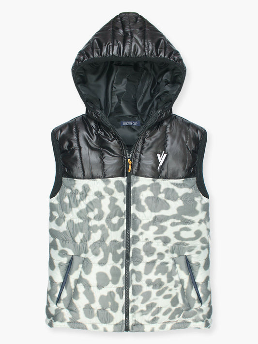 Velvour Sleeveless Hooded Puffer Jacket-VJ36-A