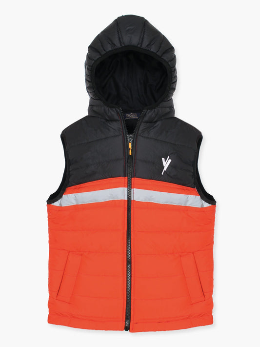 Velvour Sleeveless Hooded Puffer Jacket-VJ38-A