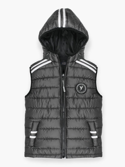 Velvour Sleeveless Hooded Puffer Jacket-VJ58-A