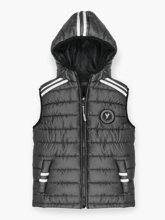 Velvour Sleeveless Hooded Puffer Jacket-VJ58-A