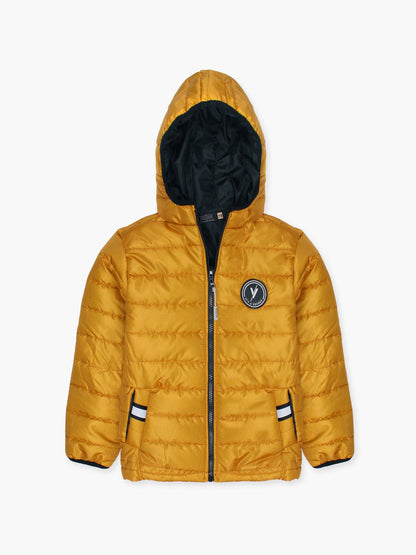 Velvour Polyester Full Sleeves Hooded Puffer Jacket-VJ66-A