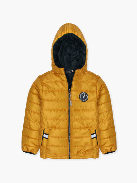 Velvour Polyester Full Sleeves Hooded Puffer Jacket-VJ66-A