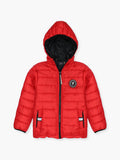 Velvour Polyester Full Sleeves Hooded Puffer Jacket-VJ66-B