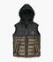 Velvour Polyester Sleeveless Hooded Puffer Jacket-VJ69-A