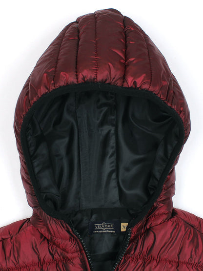 Velvour Polyester Sleeveless Hooded Puffer Jacket-VJ70-A
