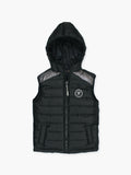 Velvour Polyester Sleeveless Hooded Puffer Jacket-VJ71-A