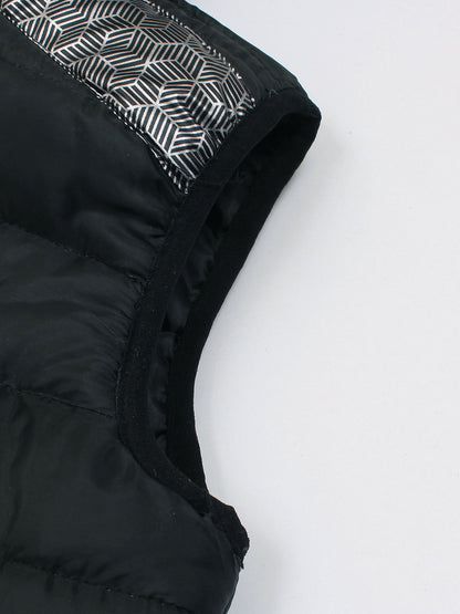 Velvour Polyester Sleeveless Hooded Puffer Jacket-VJ71-A