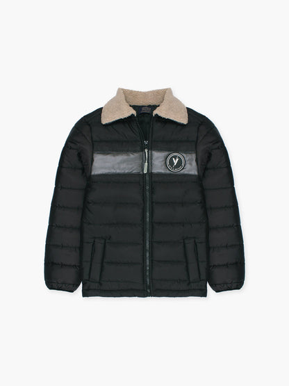 Velvour Polyester Full Sleeves Puffer Jacket-VJ74-B