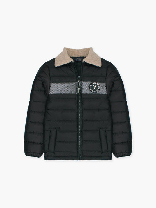 Velvour Polyester Full Sleeves Puffer Jacket-VJ74-B