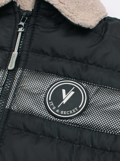 Velvour Polyester Full Sleeves Puffer Jacket-VJ74-B
